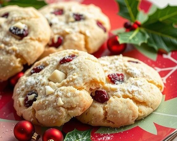 Клюквенно-апельсиновое печенье