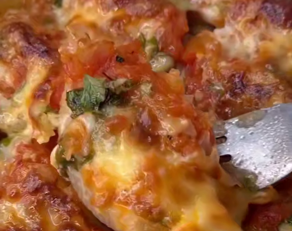 Ракушки с фаршем в духовке