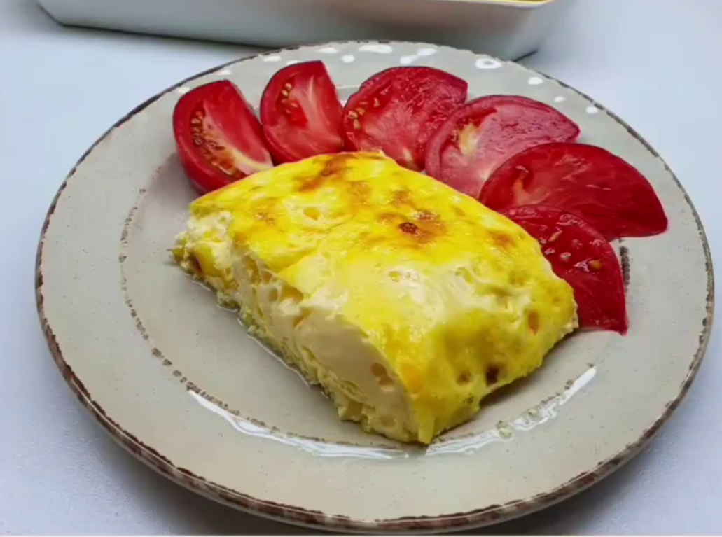 Творожный омлет