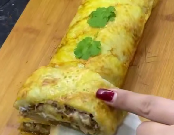 Рулет-запеканка с картофелем