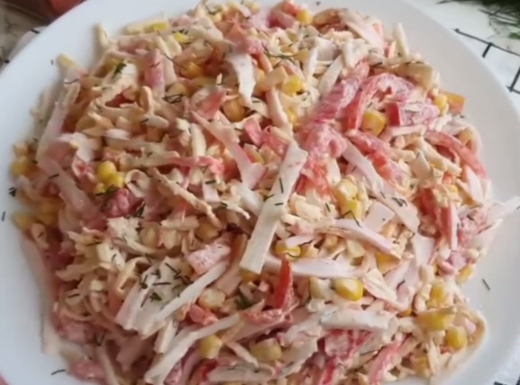 Салат Крабовый, классический